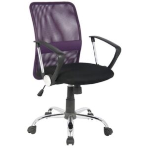 BF2009 Πολυθρόνα Γραφείου Mesh Μωβ - Μαύρο