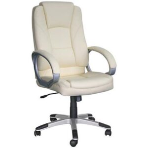 BF6950 Πολυθρόνα Γραφείου Διευθυντή, Pu Άσπρο