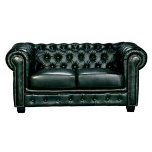 CHESTERFIELD Birmingham Καναπές 2Θέσιος Σαλονιού Καθιστικού,Δέρμα Antique Green