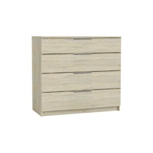 DRAWER Συρταριέρα με 4 Συρτάρια, Απόχρωση Sonoma