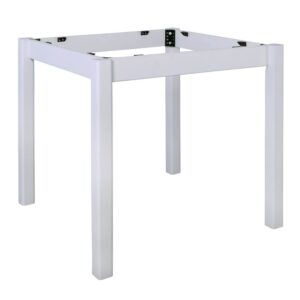 ΚΑΦΕΝΕΙΟΥ Πόδι Τραπεζιού Οξιά, για Επιφάνεια 60x60cm, Βαφή Εμποτισμού Λάκα Άσπρο, Λυόμενο