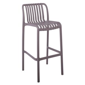 MODA Σκαμπό Bar Στοιβαζόμενη PP - UV Mocha