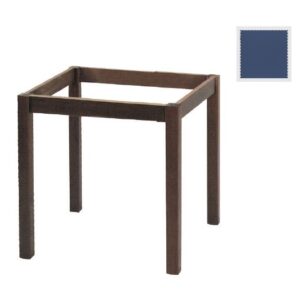 ΚΑΦΕΝΕΙΟΥ Πόδι Τραπεζιού Οξιά, για Επιφάνεια 70x70cm, Ανιλίνη Μπλε Εμποτισμού, Λυόμενο