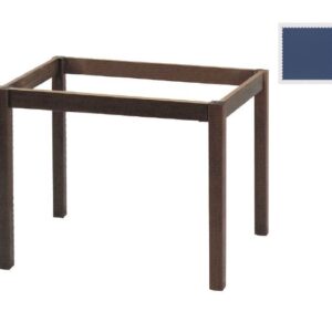 ΚΑΦΕΝΕΙΟΥ Πόδι Τραπεζιού Οξιά, για Επιφάνεια 80x120cm, Μπλε Ανιλίνη Εμποτισμού , Λυόμενο