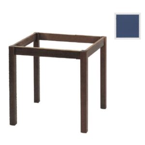 ΚΑΦΕΝΕΙΟΥ Πόδι Τραπεζιού Οξιά, για Επιφάνεια 80x80cm, Ανιλίνη Εμποτισμού Μπλε, Λυόμενο