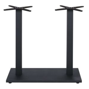PRATO-W Βάση Τραπεζιού BAR 70x40cm H.93cm Μέταλλο Βαφή Μαύρο με Ρεγουλατόρο/ 18Kg