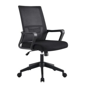 BF2965 Πολυθρόνα Γραφείου Ύφασμα Μαύρο Mesh