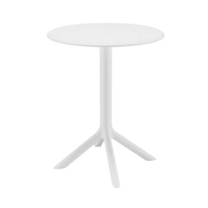 MODA-W Τραπέζι Κήπου - Βεράντας, PP - UV Protection, Απόχρωση Άσπρο