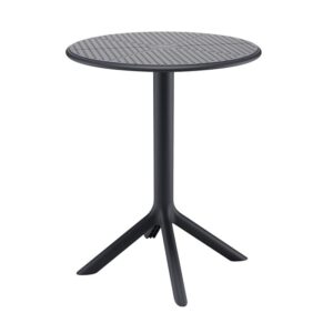 MODA-W Τραπέζι Κήπου - Βεράντας, PP - UV Protection, Απόχρωση Μαύρο