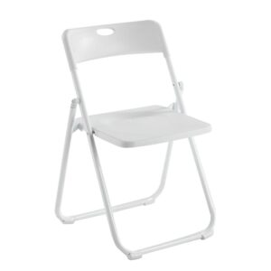 WENDY Καρέκλα Πτυσσόμενη, Μέταλλο Βαφή Άσπρο, PP Απόχρωση Άσπρο