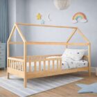 DREAM τ.Montessori Παιδικό Κρεβάτι με Στρώμα 90x190/19cm, Ξύλο Πεύκου Απόχρωση Φυσικό